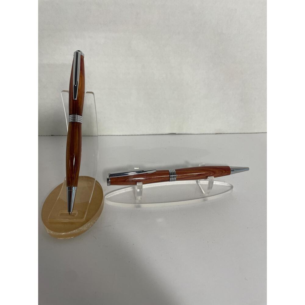 Handcrafted Red Cedar Wood Pen and Pencil Gift Set, Black Ink